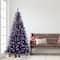 6.5ft. Pre-Lit Fashion Purple Artificial Christmas Tree, Clear Lights